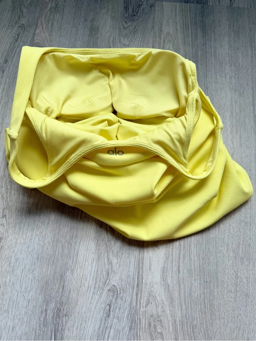 Alo Yoga - Slice Tennis Dress in Sunshine / Yellow Cutout Tank Women's - size XS